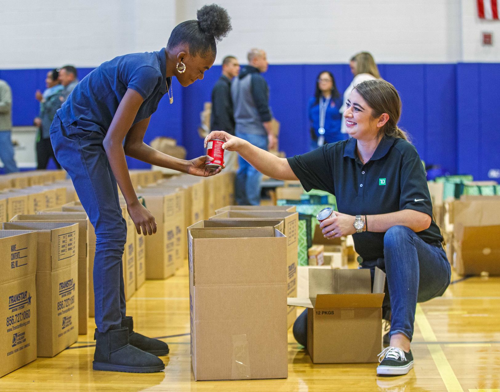 Pennsylvania Avenue School held a Thanksgiving Turkey Basket donation event for school families